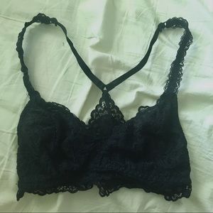 Lacy black bralette
